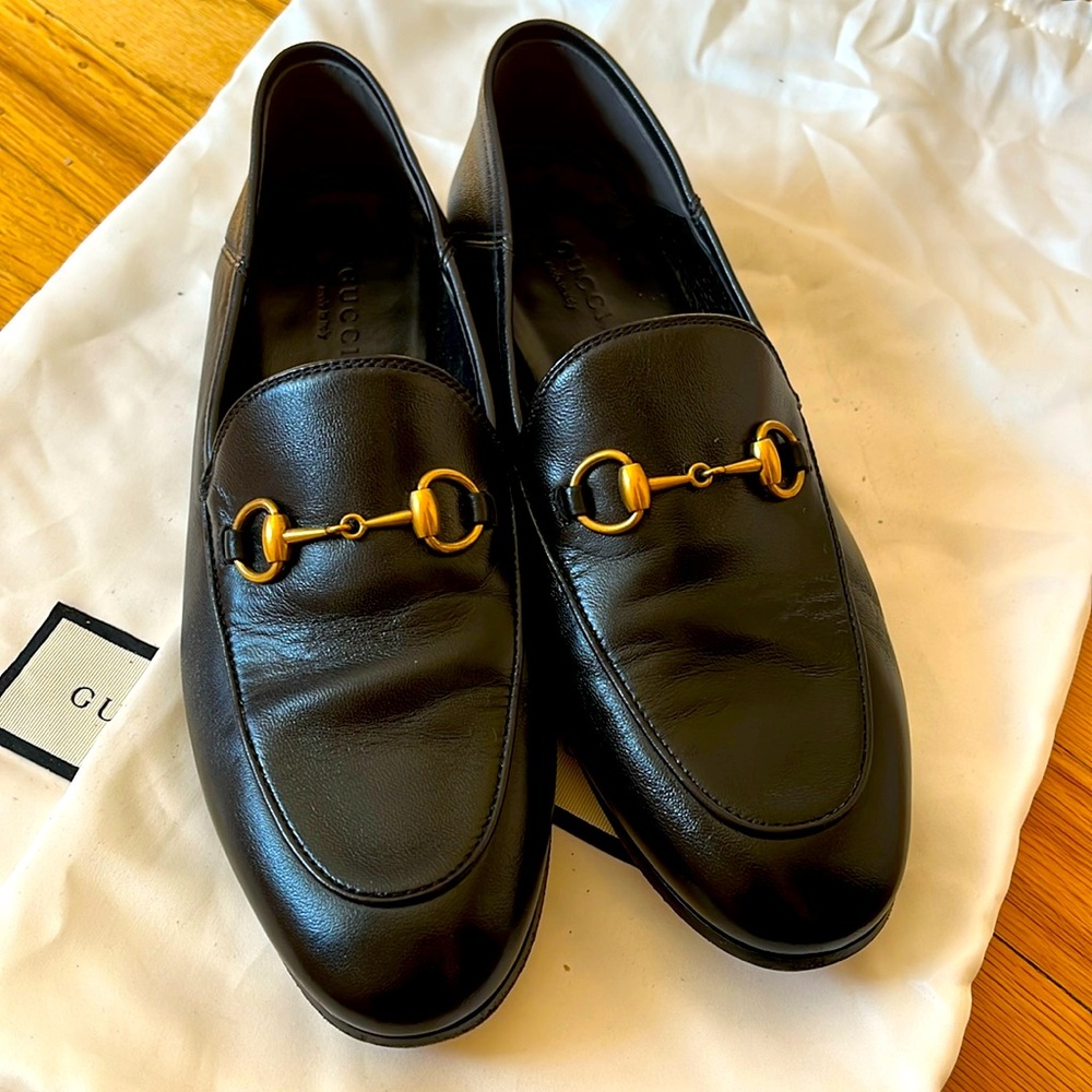 Brixton Leather Horsebit Loafers (size 37)